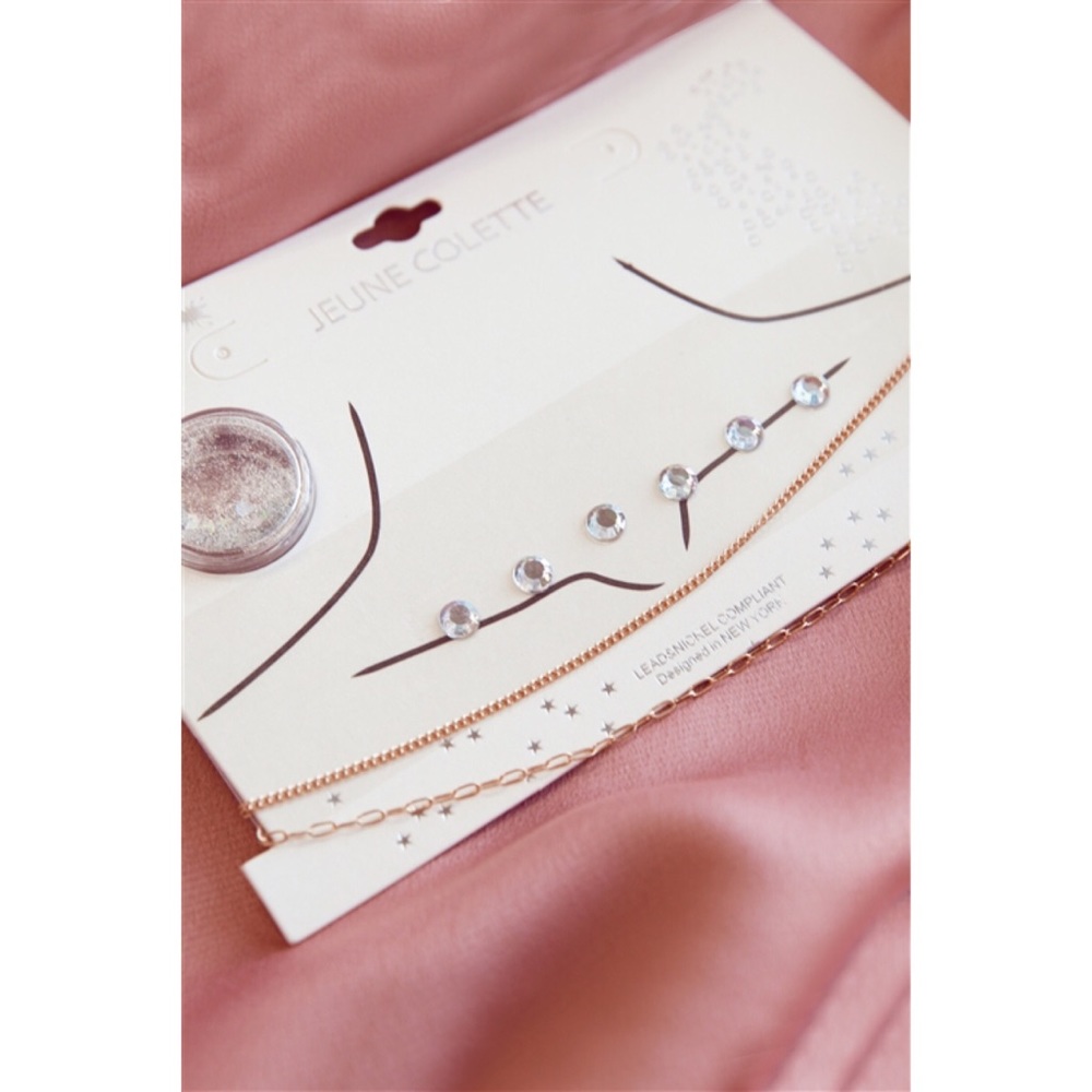 GOLD FESTIVAL CHOKER & BODY JEWELS SET